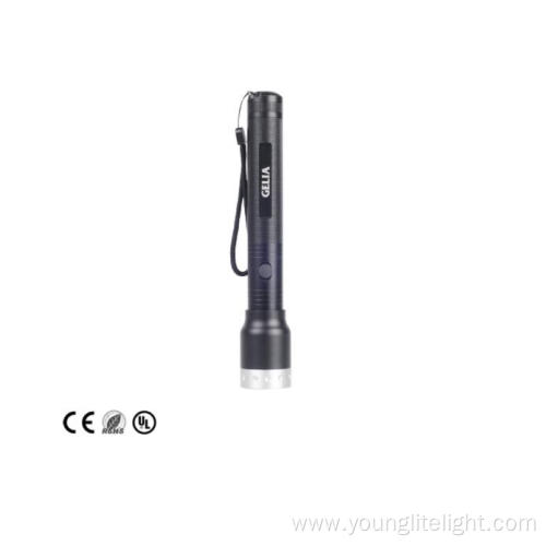 Aluminum 5W LED 2C battery flashlight torch